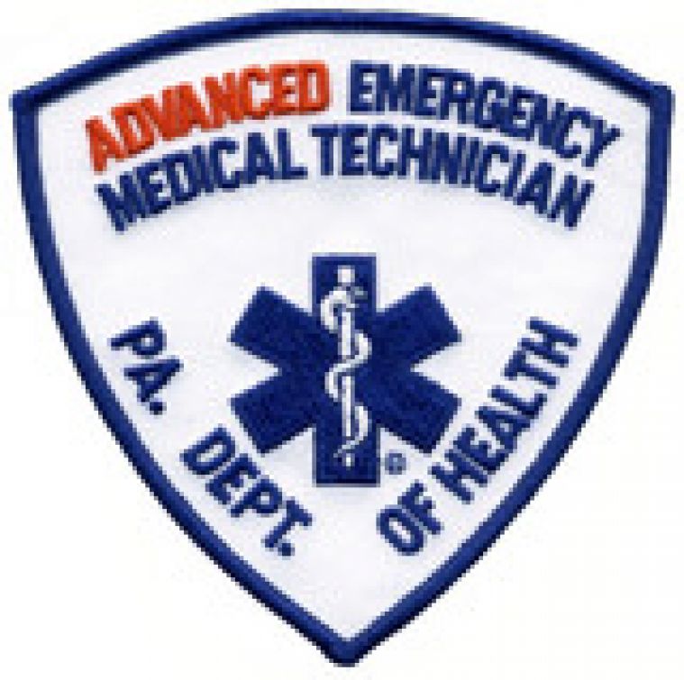 PENNSYLVANIA DEPT OF HEALTH ADVANCED EMERGENCY MEDICAL TECHNICIAN SHOULDER PATCH - SEW ON.